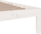 vidaXL - Bedframe - massief - hout - wit - 90x200 - cm