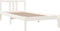 vidaXL - Bedframe - massief - hout - wit - 90x200 - cm