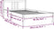 vidaXL - Bedframe - massief - hout - zwart - 100x200 - cm