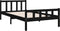 vidaXL - Bedframe - massief - hout - zwart - 100x200 - cm