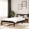 vidaXL - Bedframe - massief - hout - zwart - 100x200 - cm