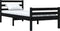vidaXL - Bedframe - massief - hout - zwart - 100x200 - cm