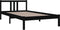 vidaXL - Bedframe - massief - hout - zwart - 100x200 - cm