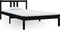 vidaXL - Bedframe - massief - hout - zwart - 100x200 - cm
