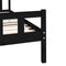 vidaXL - Bedframe - massief - hout - zwart - 100x200 - cm