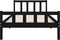 vidaXL - Bedframe - massief - hout - zwart - 100x200 - cm