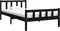 vidaXL - Bedframe - massief - hout - zwart - 100x200 - cm
