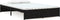 vidaXL - Bedframe - massief - hout - zwart - 120x190 - cm