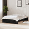 vidaXL - Bedframe - massief - hout - zwart - 120x190 - cm