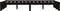 vidaXL - Bedframe - massief - hout - zwart - 120x190 - cm