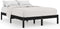 vidaXL - Bedframe - massief - hout - zwart - 120x190 - cm