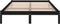vidaXL - Bedframe - massief - hout - zwart - 120x190 - cm