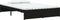 vidaXL - Bedframe - massief - hout - zwart - 120x190 - cm