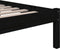 vidaXL - Bedframe - massief - hout - zwart - 120x190 - cm