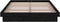 vidaXL - Bedframe - massief - hout - zwart - 120x190 - cm