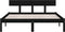 vidaXL - Bedframe - massief - hout - zwart - 120x190 - cm