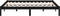 vidaXL - Bedframe - massief - hout - zwart - 120x190 - cm