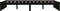 vidaXL - Bedframe - massief - hout - zwart - 120x190 - cm
