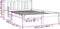 vidaXL - Bedframe - massief - hout - zwart - 120x190 - cm
