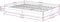 vidaXL - Bedframe - massief - hout - zwart - 120x200 - cm