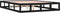 vidaXL - Bedframe - massief - hout - zwart - 120x200 - cm