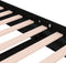 vidaXL - Bedframe - massief - hout - zwart - 120x200 - cm