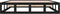 vidaXL - Bedframe - massief - hout - zwart - 120x200 - cm