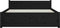 vidaXL - Bedframe - massief - hout - zwart - 135x190 - cm