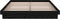 vidaXL - Bedframe - massief - hout - zwart - 135x190 - cm