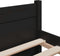 vidaXL - Bedframe - massief - hout - zwart - 135x190 - cm