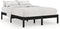 vidaXL - Bedframe - massief - hout - zwart - 135x190 - cm