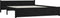 vidaXL - Bedframe - massief - hout - zwart - 140x190 - cm