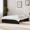 vidaXL - Bedframe - massief - hout - zwart - 140x190 - cm