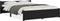 vidaXL - Bedframe - massief - hout - zwart - 140x190 - cm