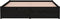 vidaXL - Bedframe - massief - hout - zwart - 140x190 - cm