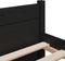 vidaXL - Bedframe - massief - hout - zwart - 140x190 - cm