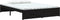 vidaXL - Bedframe - massief - hout - zwart - 140x200 - cm