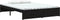 vidaXL - Bedframe - massief - hout - zwart - 140x200 - cm