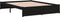 vidaXL - Bedframe - massief - hout - zwart - 140x200 - cm