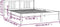vidaXL - Bedframe - massief - hout - zwart - 150x200 - cm