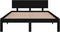 vidaXL - Bedframe - massief - hout - zwart - 150x200 - cm