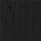 vidaXL - Bedframe - massief - hout - zwart - 150x200 - cm