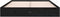vidaXL - Bedframe - massief - hout - zwart - 150x200 - cm