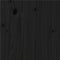 vidaXL - Bedframe - massief - hout - zwart - 150x200 - cm