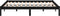 vidaXL - Bedframe - massief - hout - zwart - 150x200 - cm