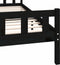 vidaXL - Bedframe - massief - hout - zwart - 160x200 - cm