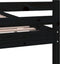 vidaXL - Bedframe - massief - hout - zwart - 160x200 - cm