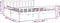 vidaXL - Bedframe - massief - hout - zwart - 200x200 - cm