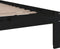 vidaXL - Bedframe - massief - hout - zwart - 200x200 - cm