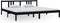 vidaXL - Bedframe - massief - hout - zwart - 200x200 - cm